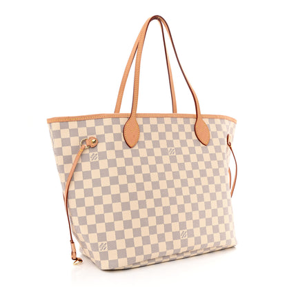 Louis Vuitton Damier Azur Neo Neverfull MM Rose Ballerine 4 of 12