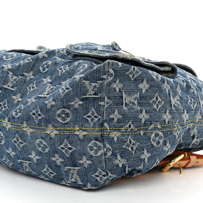 Louis Vuitton Denim Sac a Dos Backpack GM Blue 10 of 11