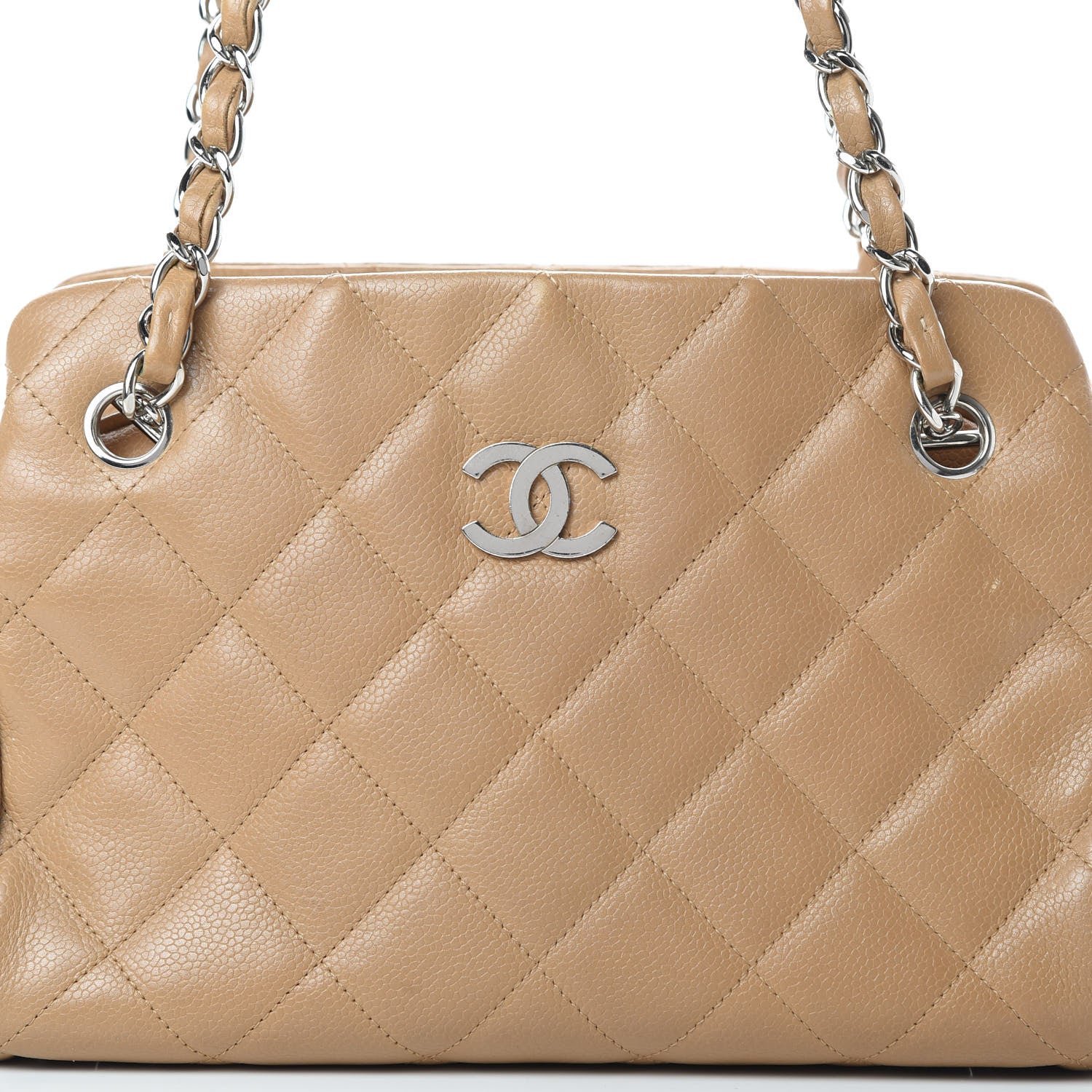 Chanel Caviar Quilted Tote Beige 8 of 16