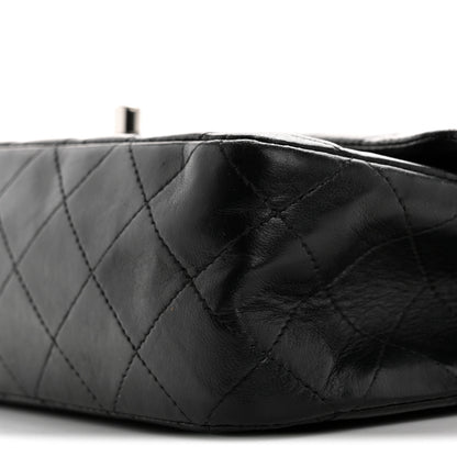 Chanel Lambskin Quilted Medium Double Flap Black 10 of 15