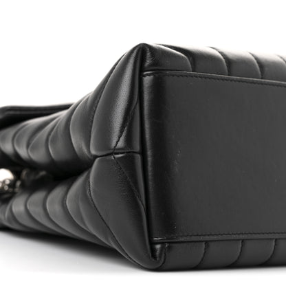 Saint Laurent Calfskin Y Quilted Monogram Medium Loulou Chain Satchel Black 17 of 25