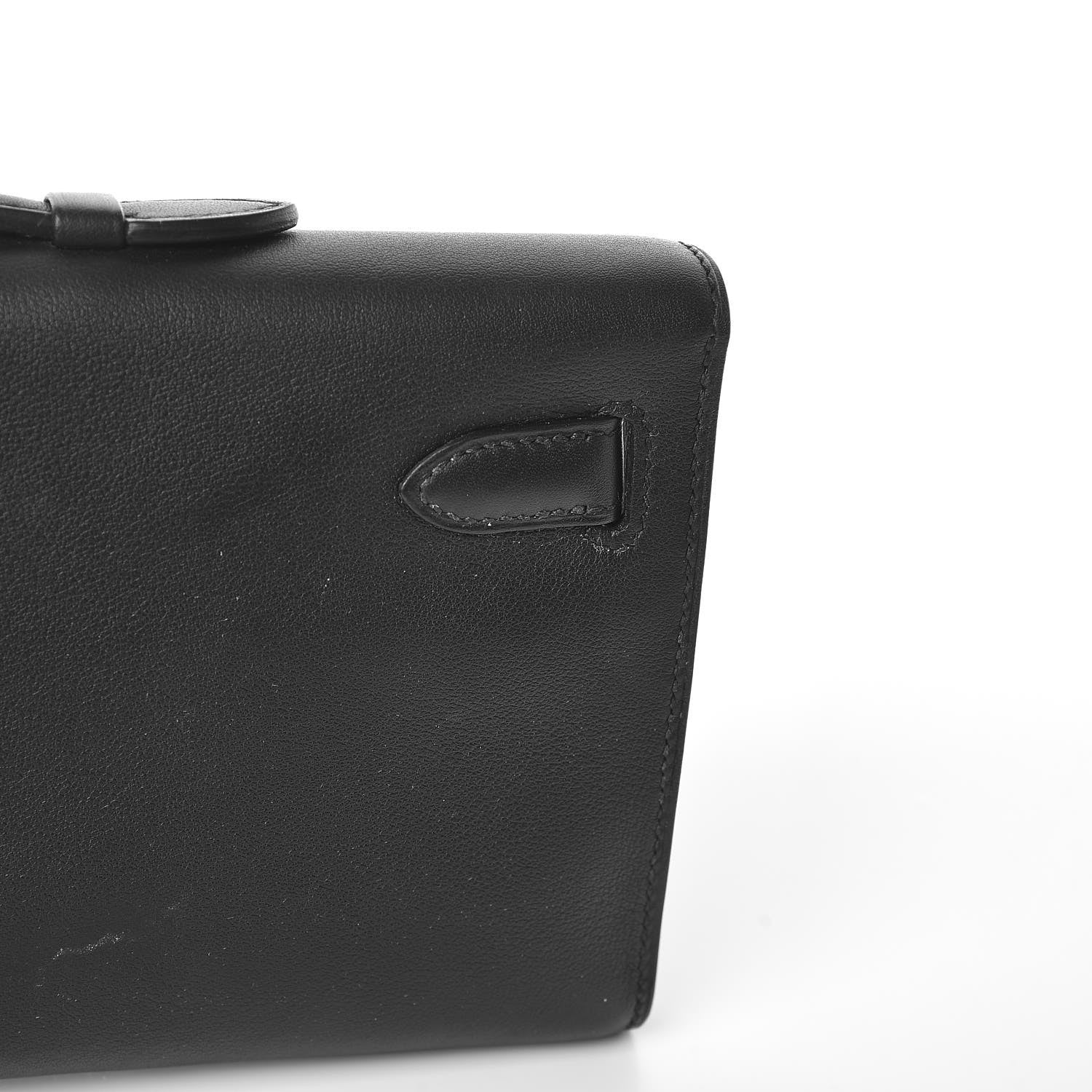 Hermes Swift Kelly Cut Clutch Pochette Black 11 of 12