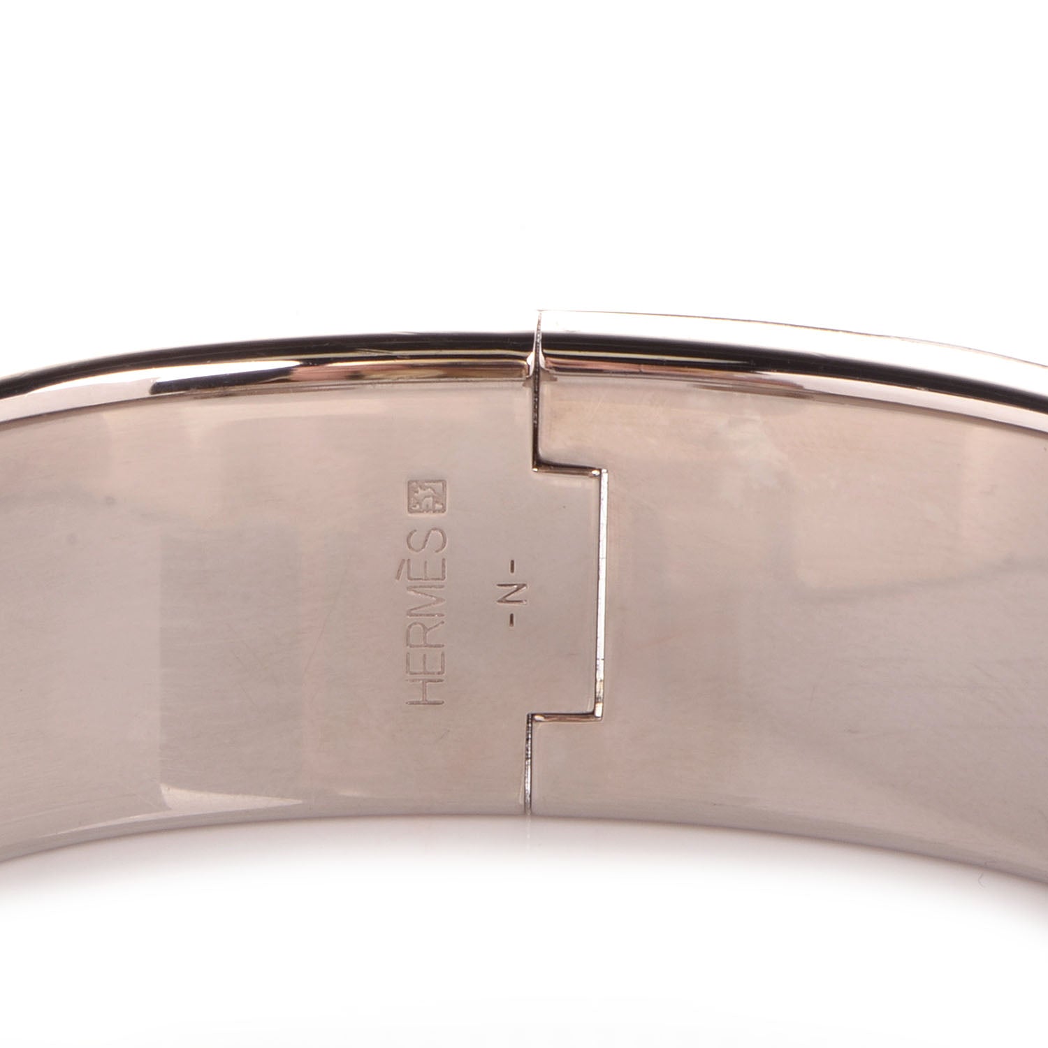 Hermes Enamel Clic Clac H Bracelet Wide GM Marron Glace 3 of 6