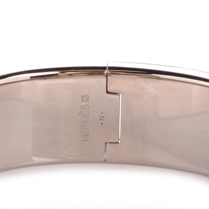 Hermes Enamel Clic Clac H Bracelet Wide GM Marron Glace 3 of 6
