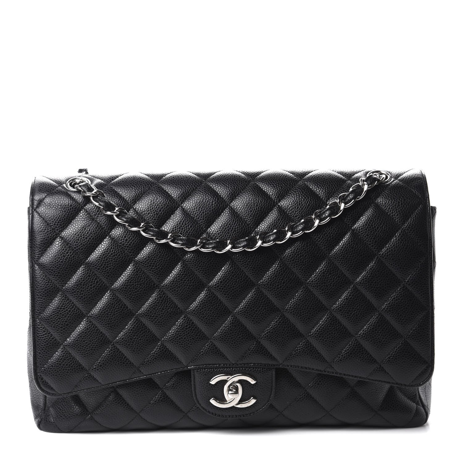 Chanel Caviar Quilted Maxi Double Flap Black 1 of 11