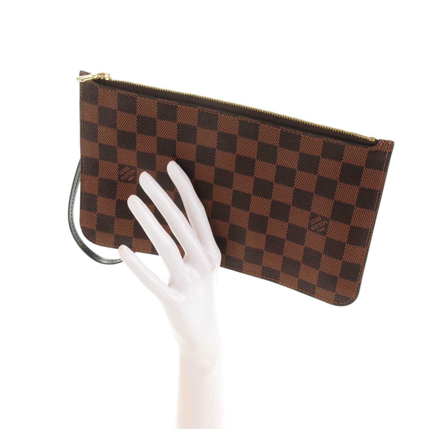 Louis Vuitton Damier Ebene Neverfull MM GM Pochette 2 of 7