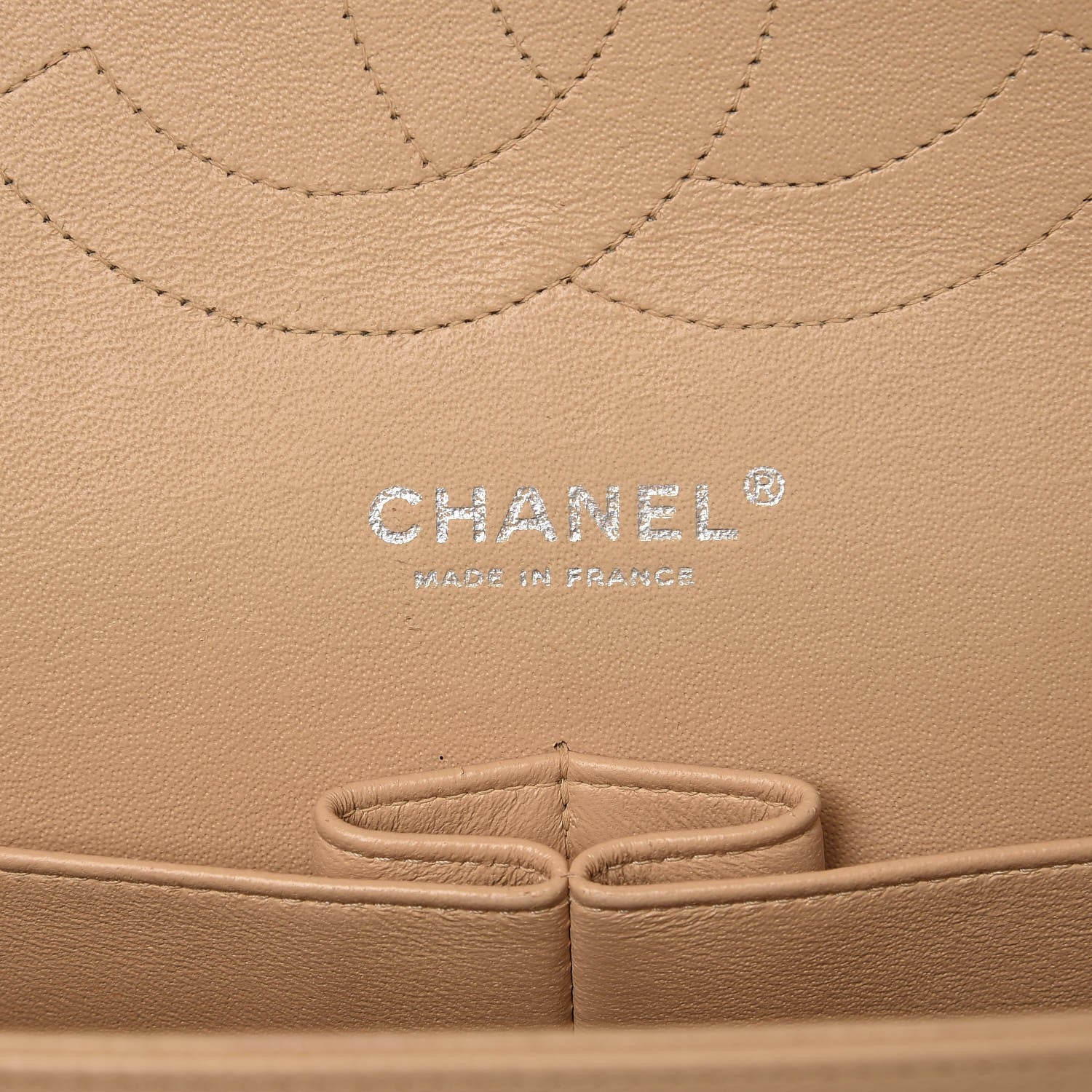 Chanel Caviar Quilted Jumbo Double Flap Beige Clair 7 of 13
