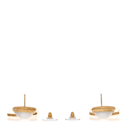 Chanel Pearl CC Tags Drop Earrings Gold 3 of 5