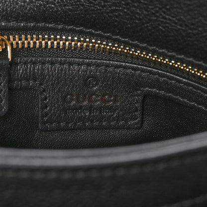 Gucci Roxy Calfskin Web Medium Studded Blondie Shoulder Flap Bag Black 7 of 11