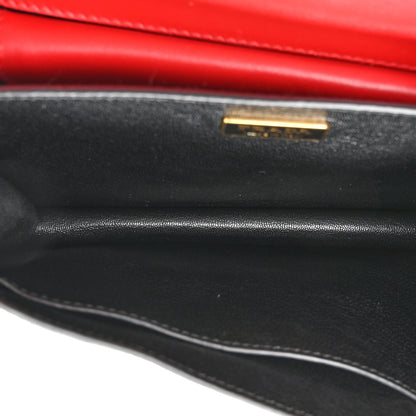 Prada City Calfskin Saffiano Cahier Bag Fuoco Black 5 of 12