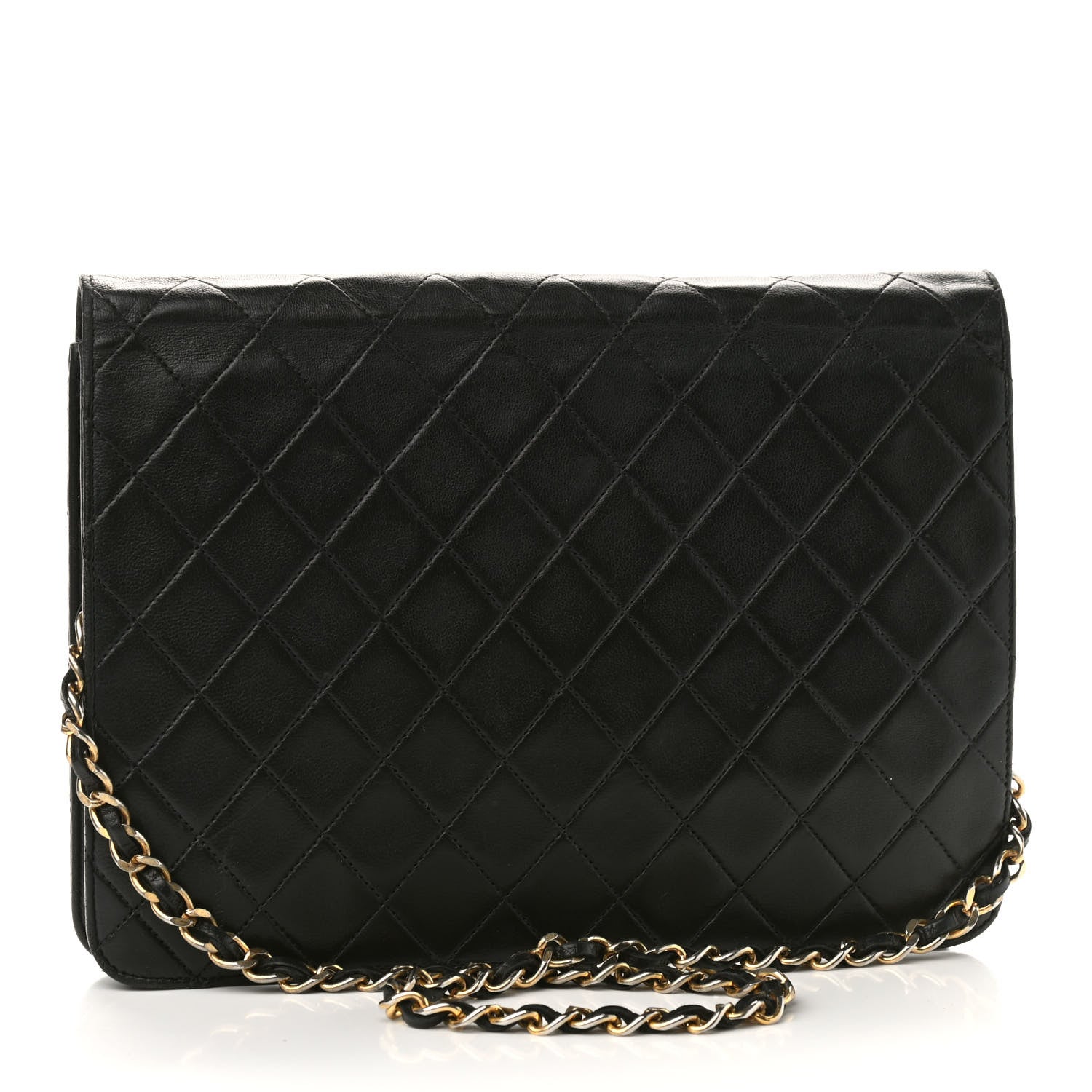 Chanel Lambskin Quilted Medium Single Flap Black 3 of 12