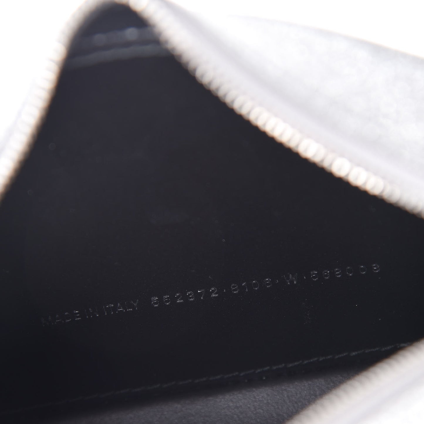 Glitter Calfskin Logo XS Everyday Camera Bag Silver