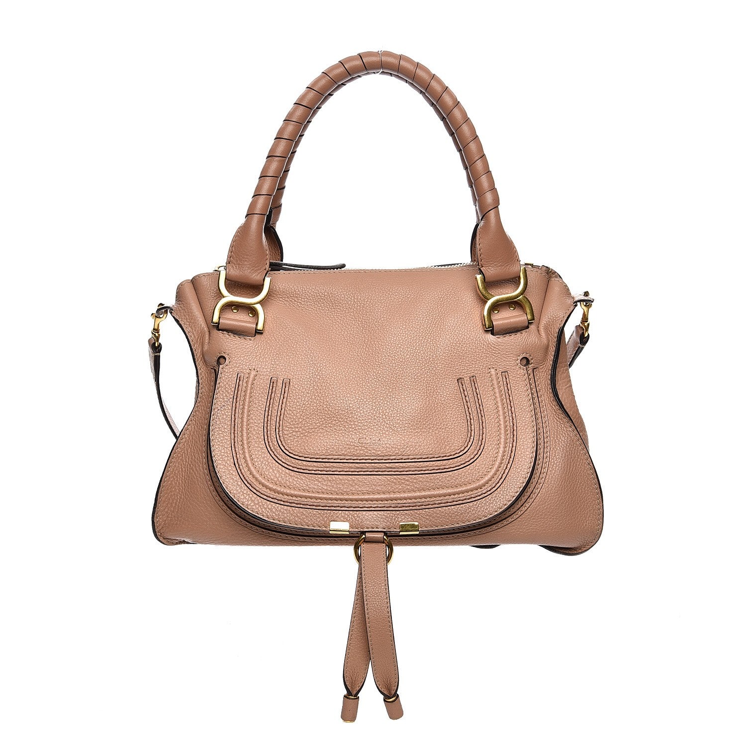 Chloe Calfskin Medium Marcie Satchel Nude 1 of 23