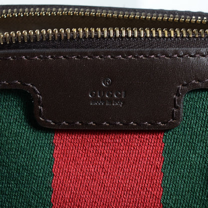 Gucci Monogram Vintage Web Medium Boston Dark Brown 8 of 8