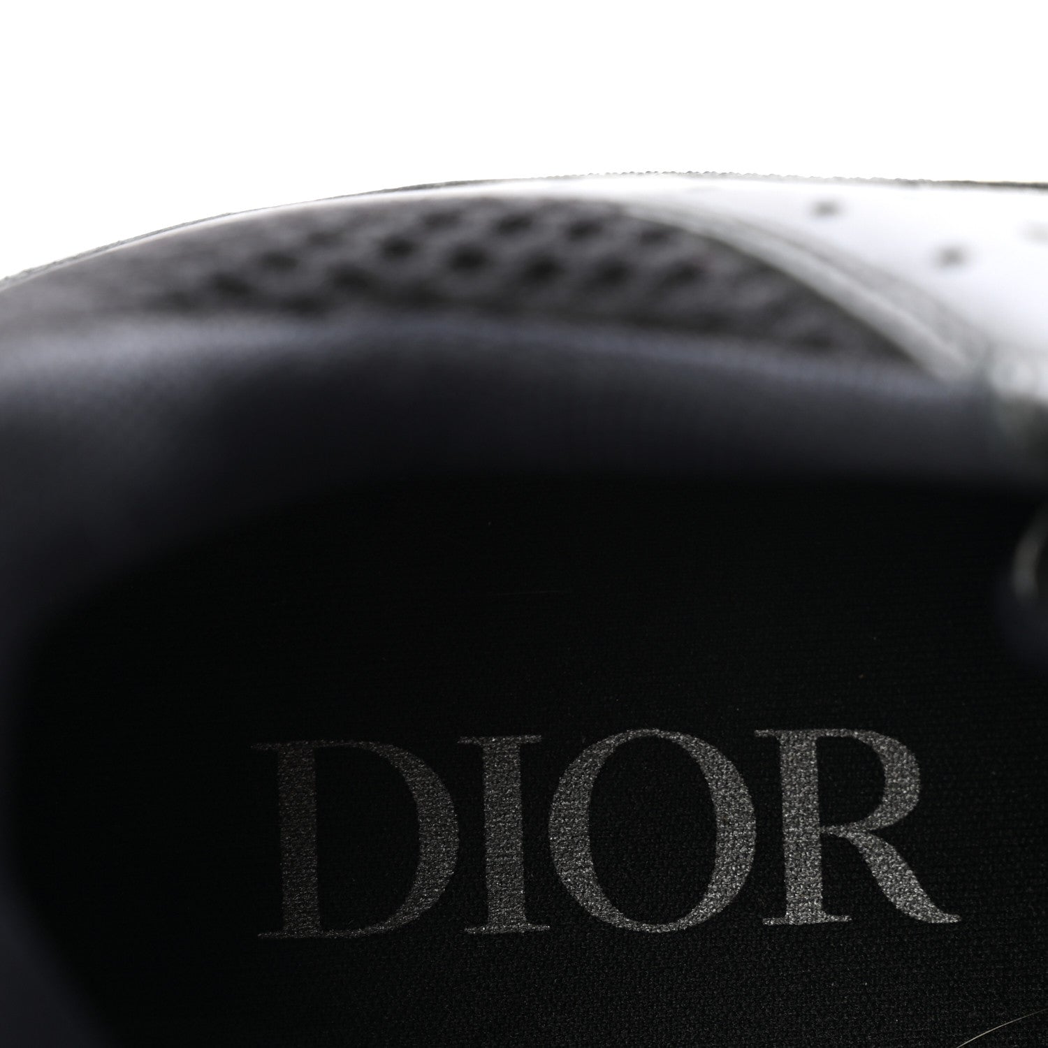 Christian Dior Technical Mesh Calfskin Mens B22 Sneakers 40 Black 8 of 9