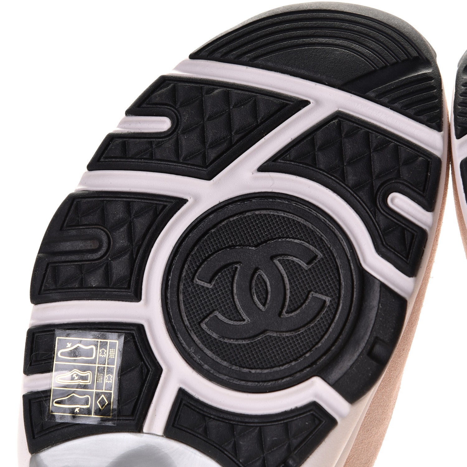Chanel Nylon Lambskin Suede Calfskin CC Sneakers 41 Pink 7 of 8