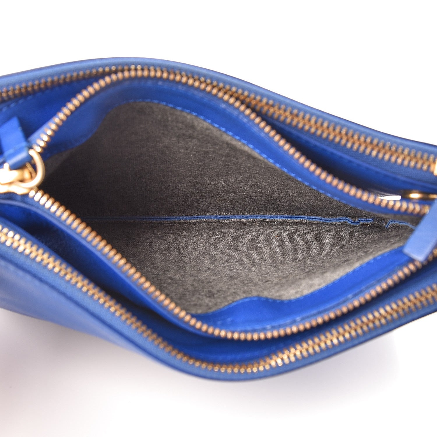 Celine Lambskin Small Trio Crossbody Bag Indigo 7 of 11