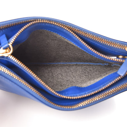 Celine Lambskin Small Trio Crossbody Bag Indigo 7 of 11