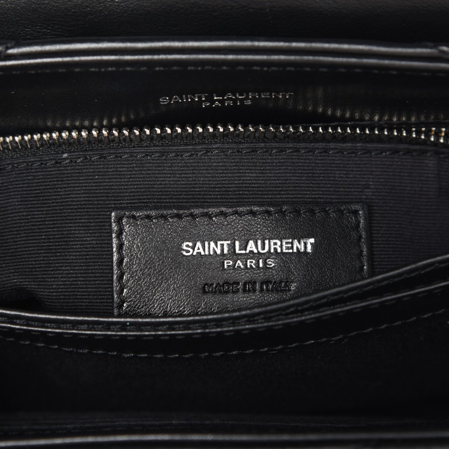 Calfskin Y Quilted Monogram Toy Loulou Crossbody Bag Black