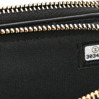 Chanel Lurex Straw Small Deauville Clutch With Chain Blue 10 of 14