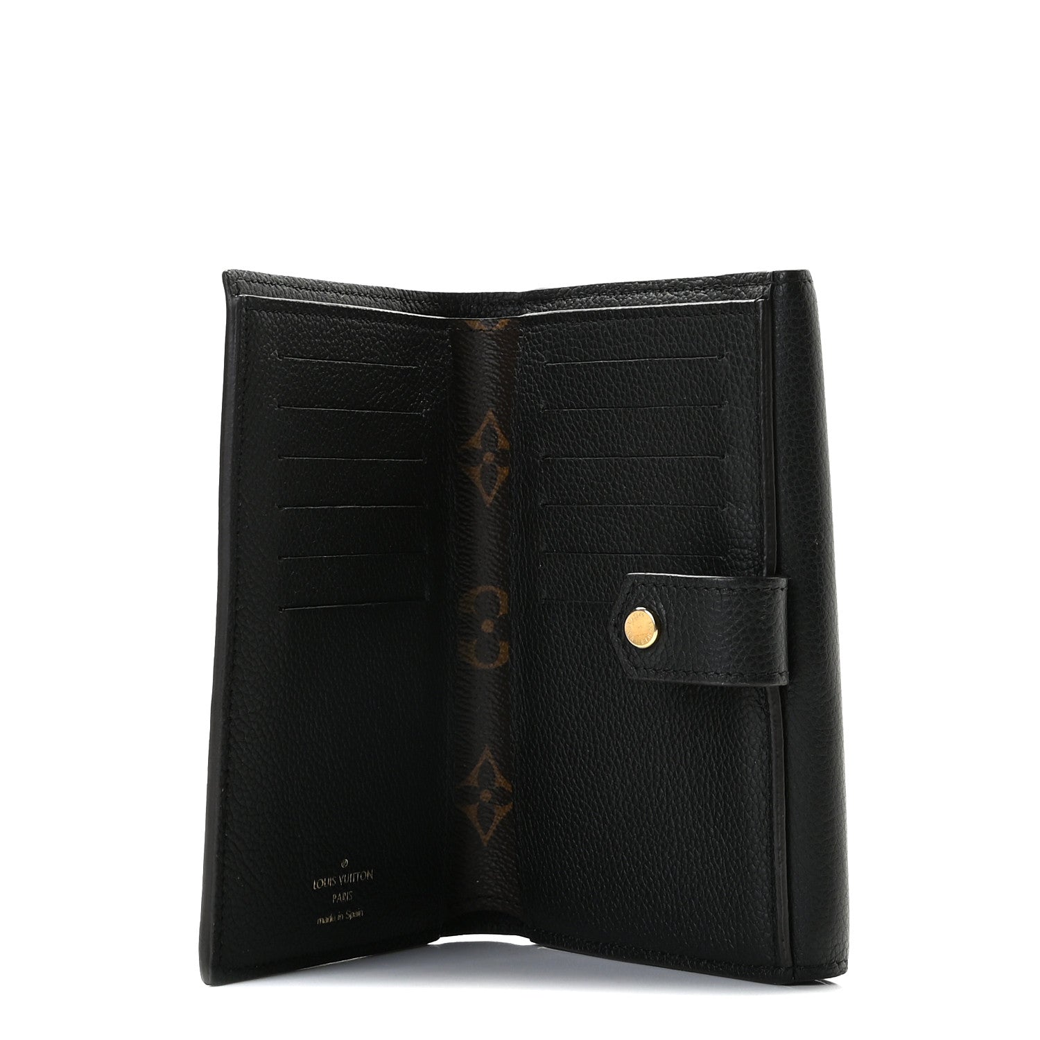 Louis Vuitton Monogram Pallas Compact Wallet Black 4 of 10