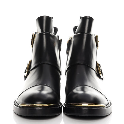 Louis Vuitton Calfskin Valley Flat Ankle Boots 37.5 Black 2 of 8