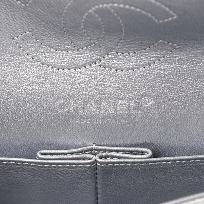 Chanel Metallic Lame Quilted Small Double Flap Silver 5 of 12