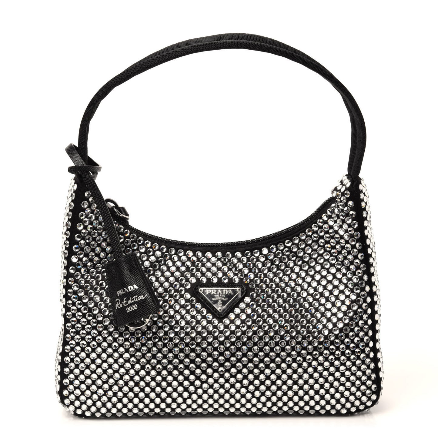 Satin Crystal Mini Re-Edition 2000 Bag Cristal