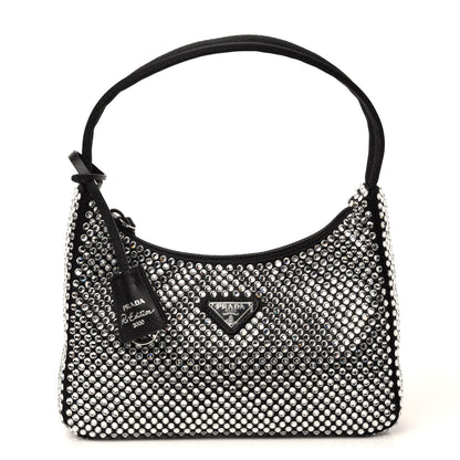 Prada Satin Crystal Mini Re-Edition 2000 Bag Cristal 1 of 11