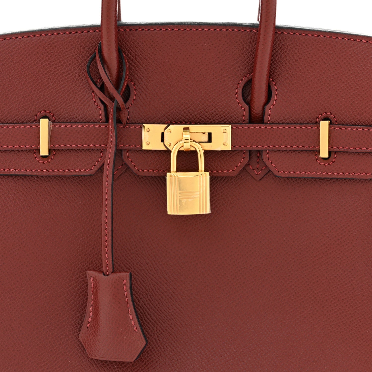 Hermes Epsom Birkin 25 Rouge H 8 of 10