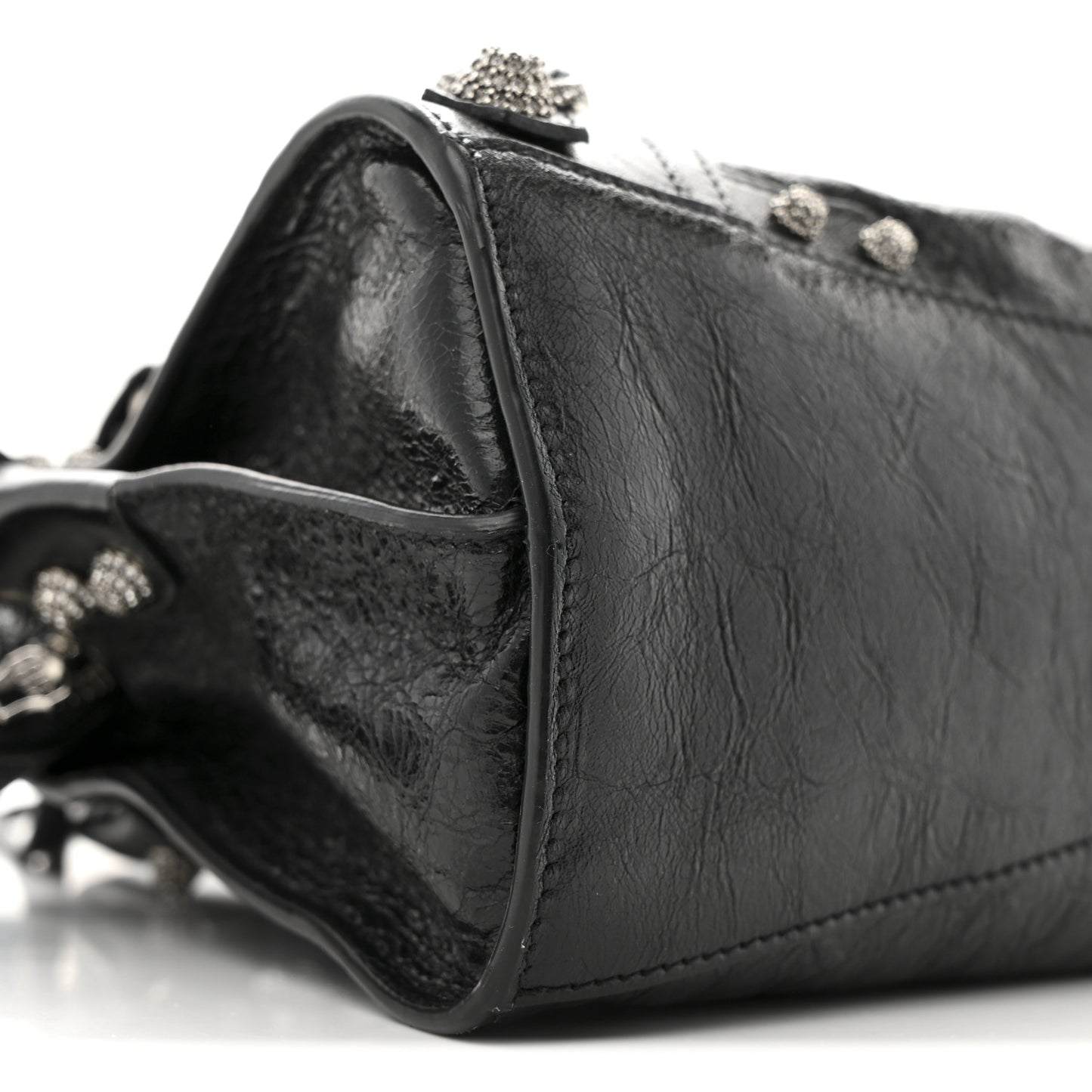 Agneau Arena Crystal Neo Cagole Handbag XS Black
