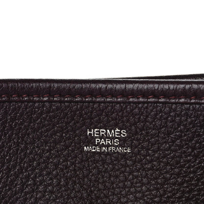 Hermes Taurillon Clemence Evelyne II PM Prune 6 of 9