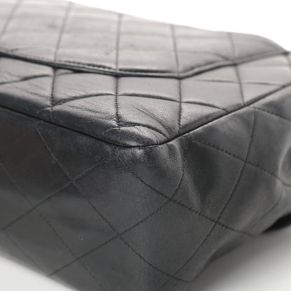 Chanel Lambskin Quilted XL Jumbo Single Flap Black 12 of 19