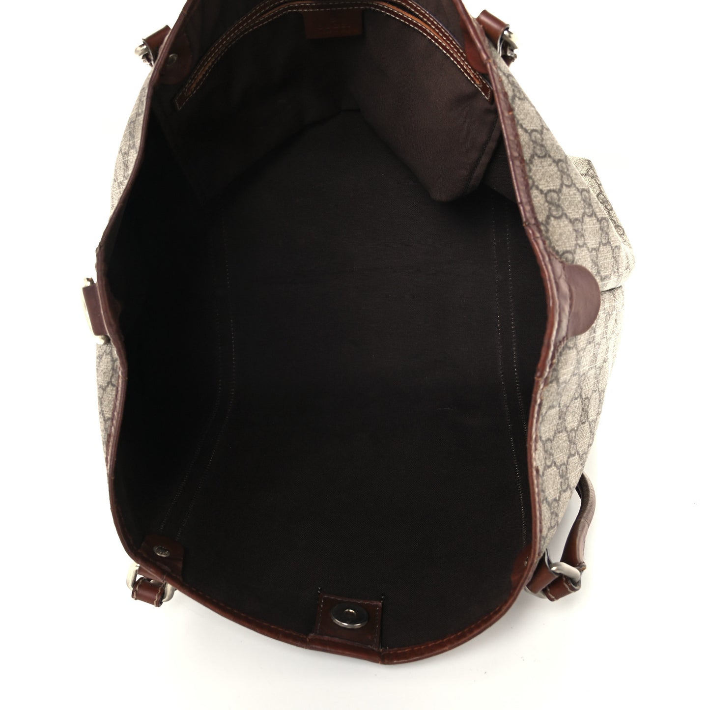 GG Plus Monogram Medium Joy Tote Brown