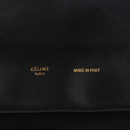 Celine Lambskin Roll Clutch Black 5 of 7