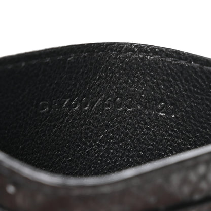 Saint Laurent Snakeskin Monogram Credit Card Case Black 7 of 8
