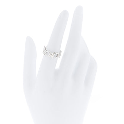 Tiffany Sterling Silver Paloma Picasso XO Band Ring 54 6.75 2 of 5