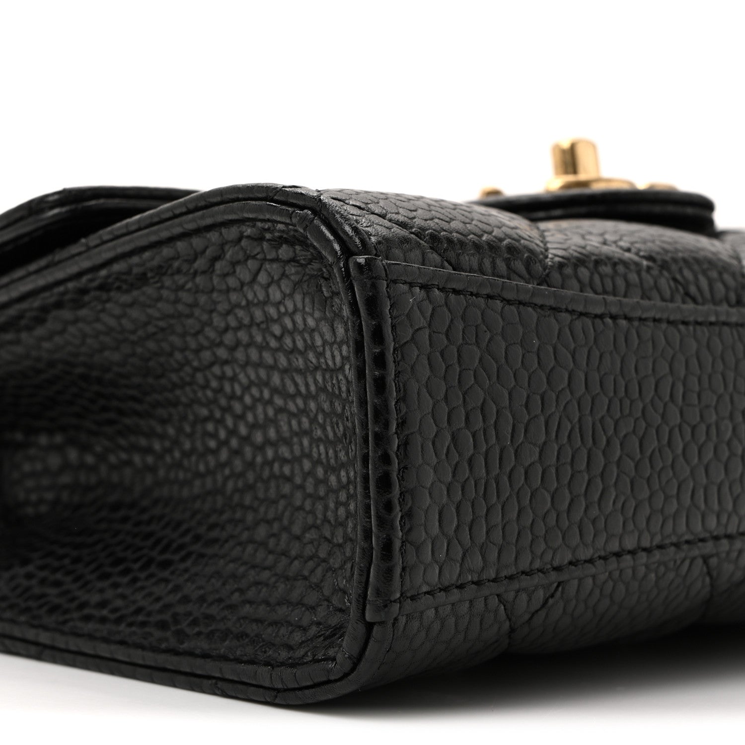 Chanel Grained Calfskin Quilted Cruise Mini Flap Black 24 of 31