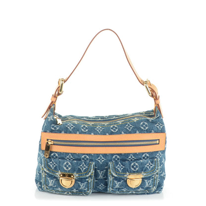 Louis Vuitton Monogram Denim Baggy PM Blue 1 of 7