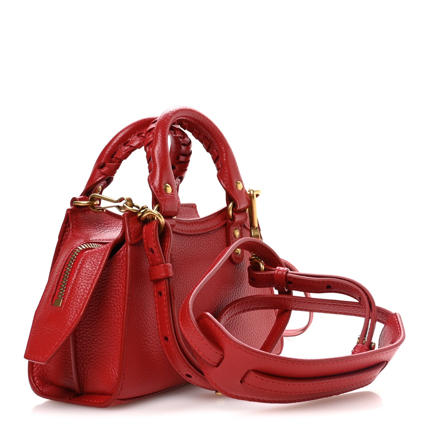 Balenciaga Grained Calfskin Neo Classic Gold Hardware Nano City
