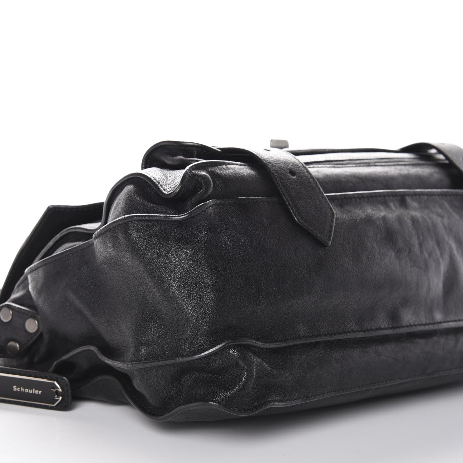 Proenza Schouler Lambskin Medium PS1 Satchel Black 10 of 12