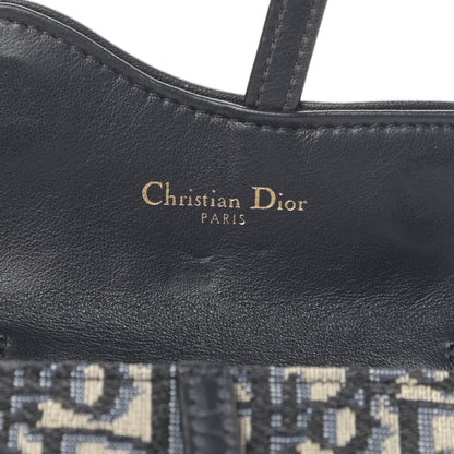 Christian Dior Oblique Nano Saddle Chain Pouch Blue 6 of 14