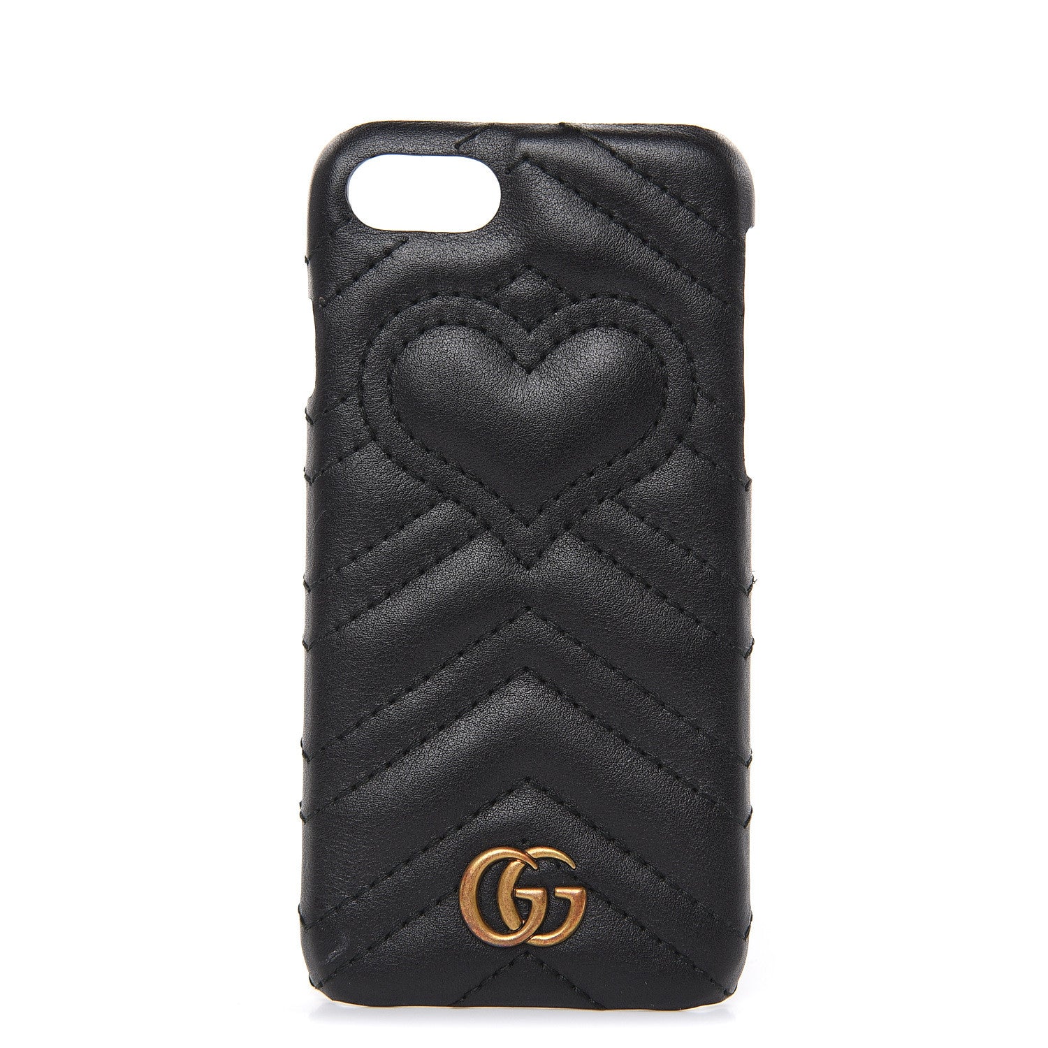 Gucci Calfskin Matelasse Marmont iPhone 7 Case Black 1 of 6