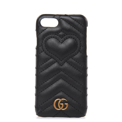 Gucci Calfskin Matelasse Marmont iPhone 7 Case Black 1 of 6