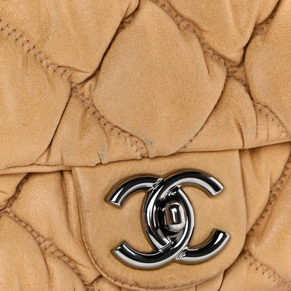 Chanel Calfskin Quilted Medium Bubble Quilt Flap Bag Beige 17 of 18