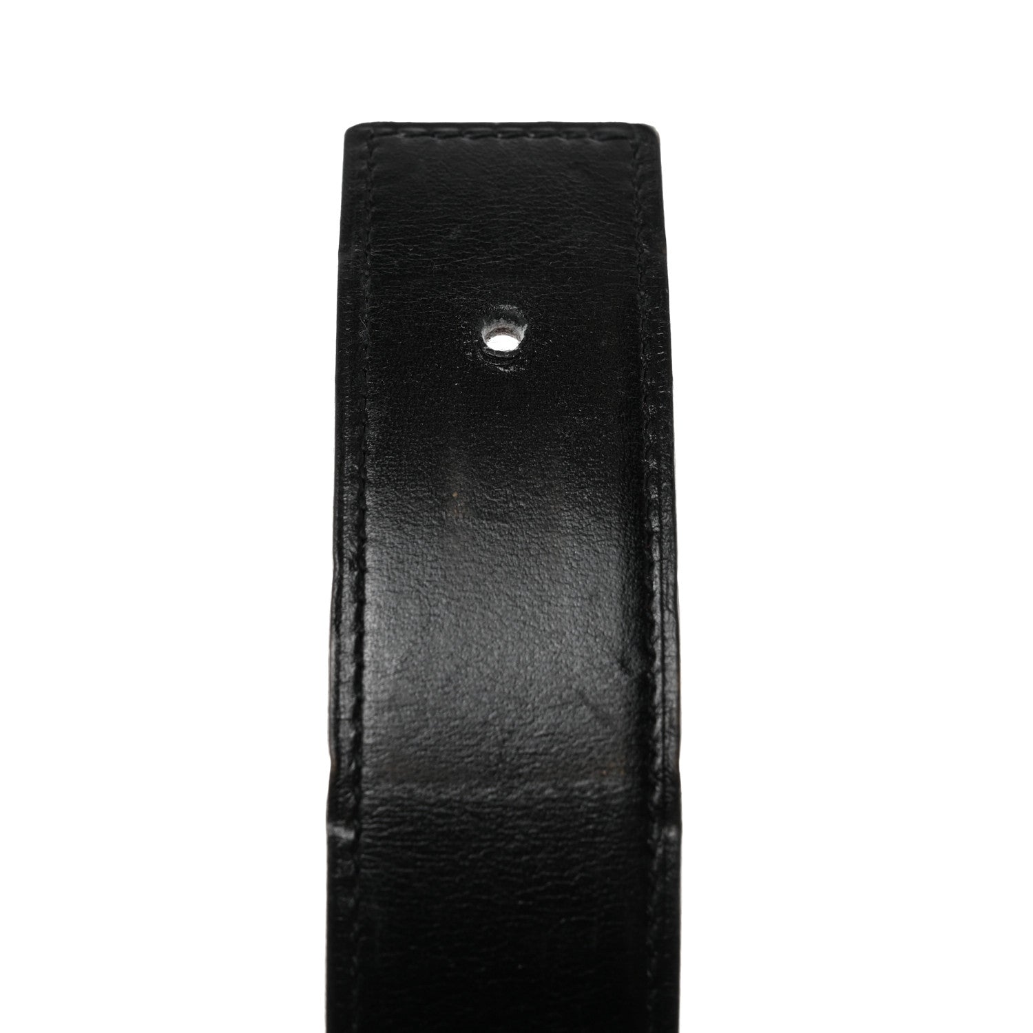 Hermes Box Togo 32mm Martelee Constance Belt 85 Black Orange 6 of 8