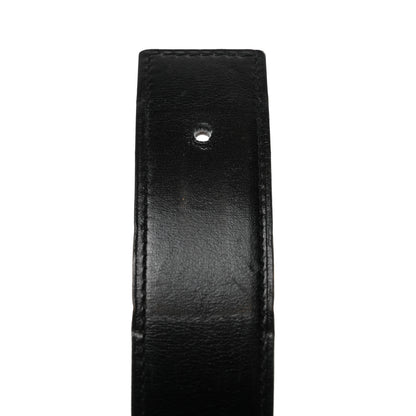 Hermes Box Togo 32mm Martelee Constance Belt 85 Black Orange 6 of 8