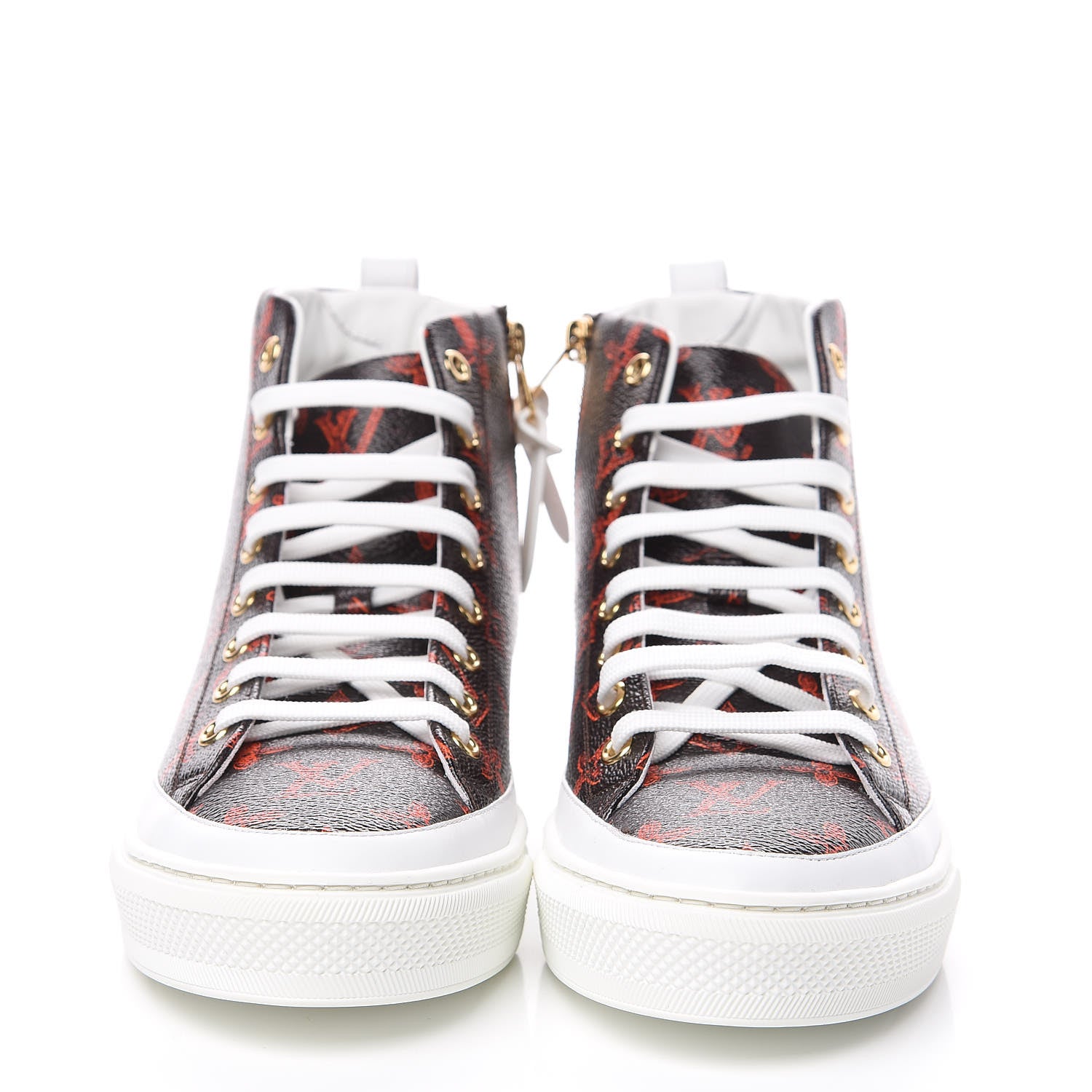 Louis Vuitton Catogram Stellar Sneaker Boots 39 Marron 2 of 7