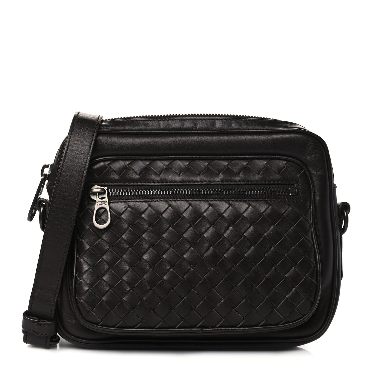Bottega Veneta Nappa Intrecciato Crossbody Messenger Ebano 1 of 7