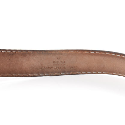 Gucci Calfskin Sculpted GG Belt 85 34 Nude 9 of 9